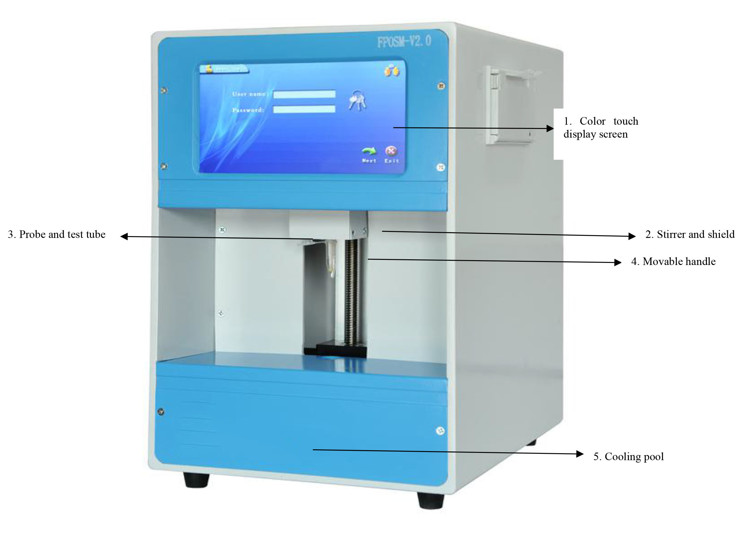 NADE FPOSM-V2.0 Full Automatic Freezing Point Osmometer for pharmaceuticals and food