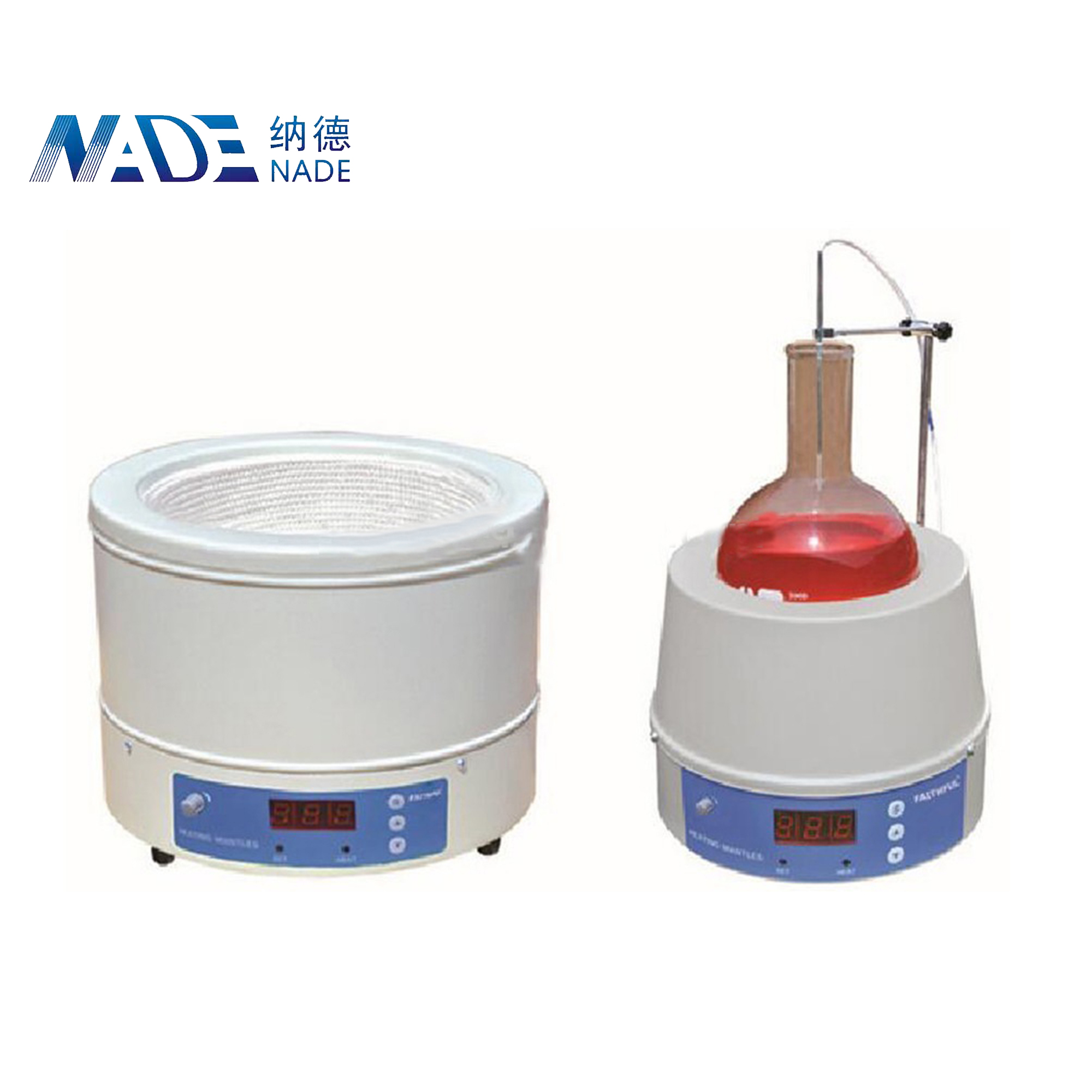 NADE 98-III-B 500ml, 1400rpm, 450C Digital Magnetic Stirring Heating Mantle for flask