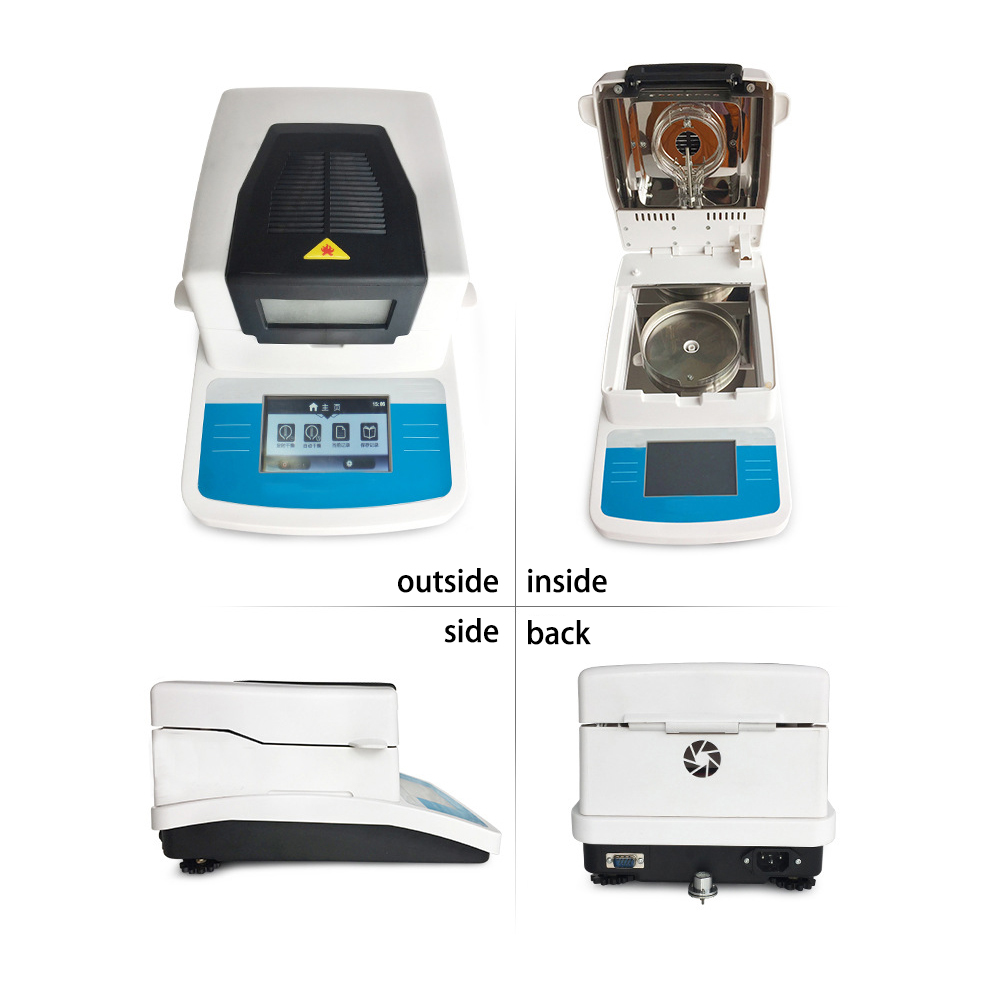 NADE HD touch screen Halogen Moisture analyzer NDHD-16A 110g/0.002g 0.01% with German HBM sensor for grain lab