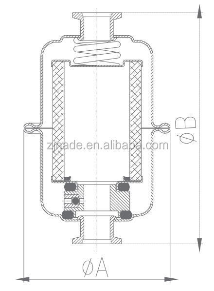 KF16 KF25 Oil mist filter for VRD series oil vacuum pump