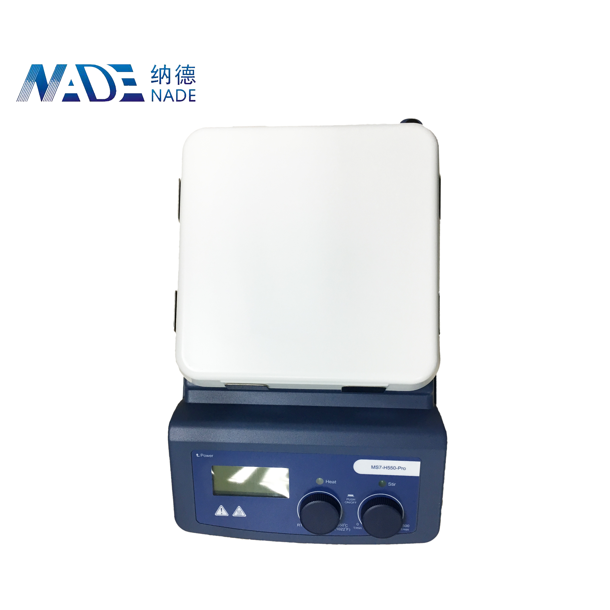 NADE 20L 550C LCD Display 7" Hotplate Magnetic Stirrer for Lab