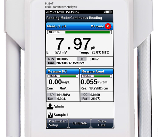 Large color touch screen