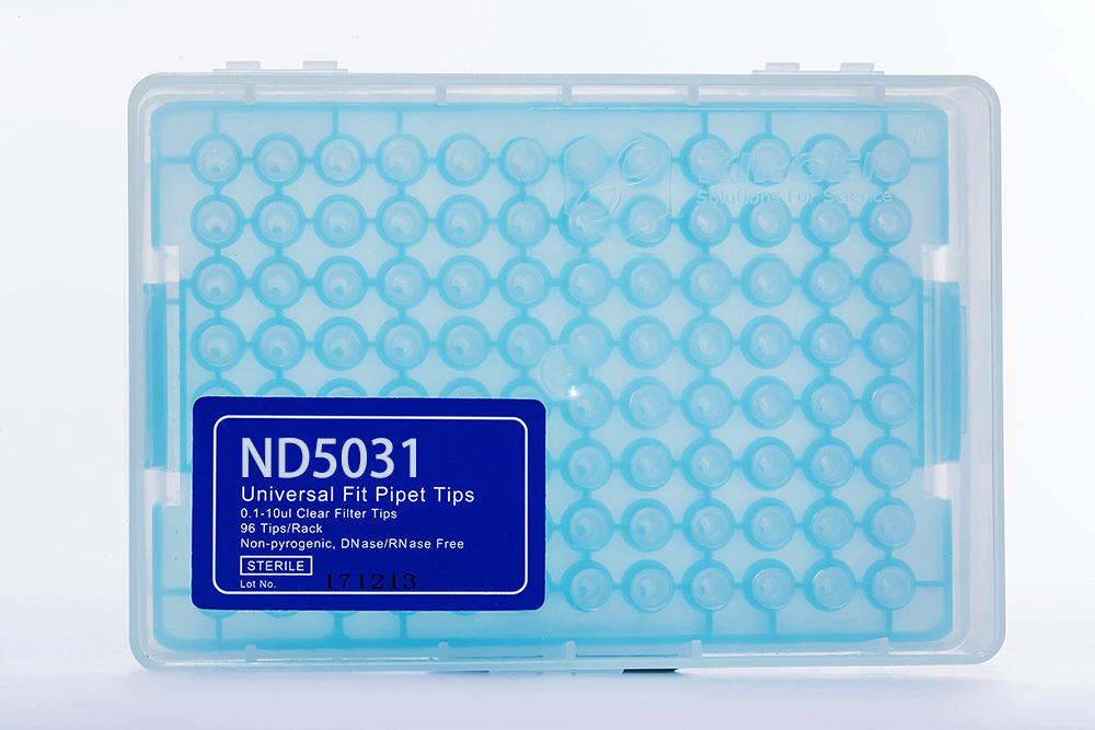 NADE Laboratory Universal Pipette Filter Tips transparent/yellow/blue 0.1-1000ul