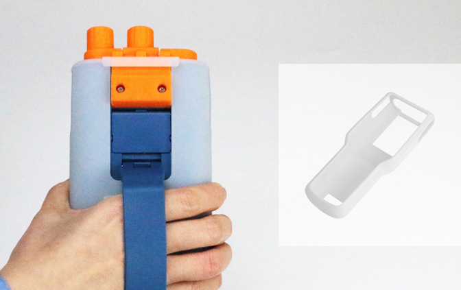 Optional silicone rubber case