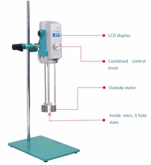 NADE 60L High Speed Digital Homogenizer Small Emulsifier