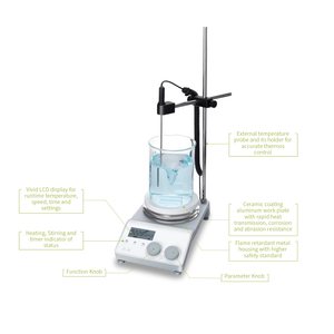 MS-H-proM Lab LCD Digital Magnetic Hotplate Stirrer 