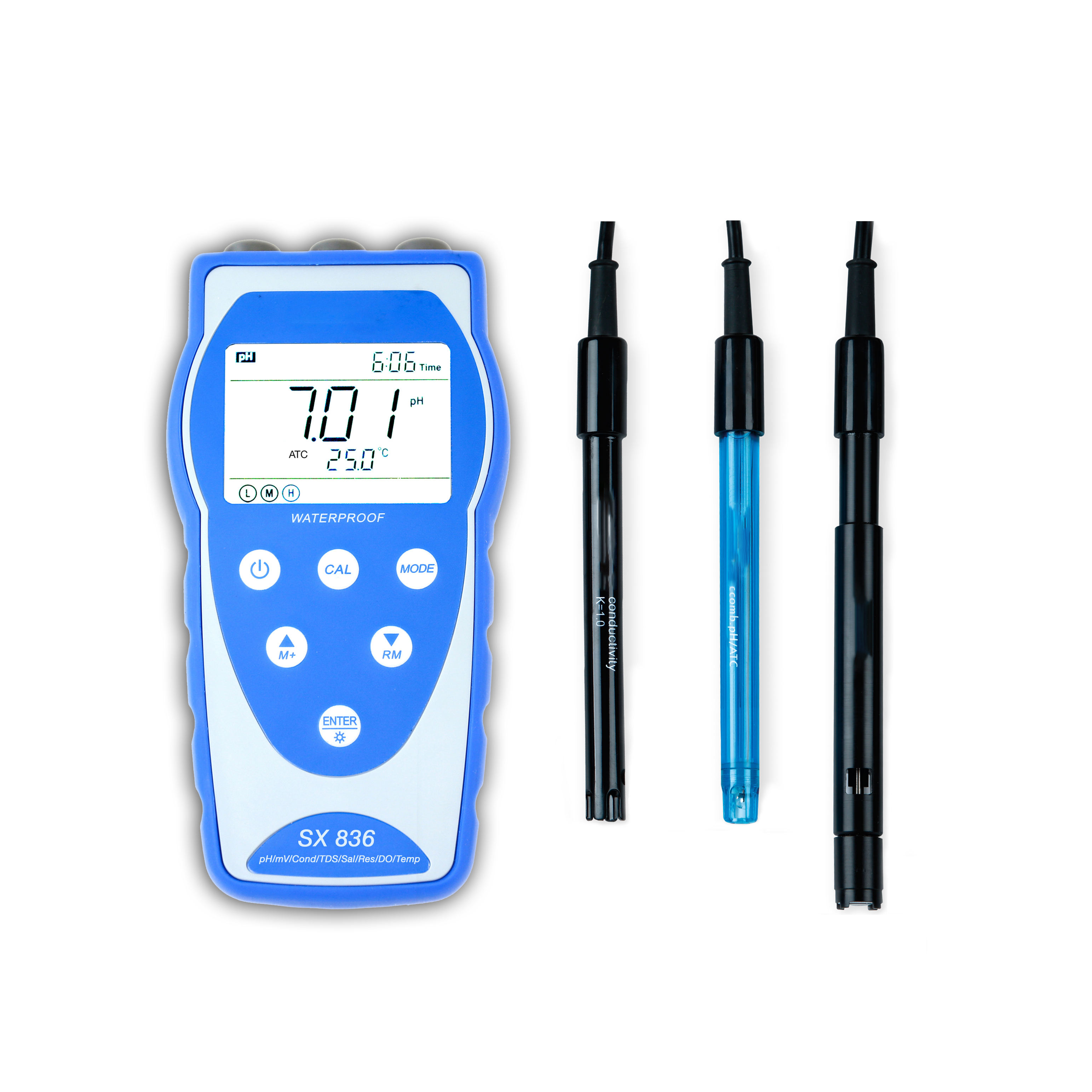 SX836 Portable pH/Conductivity/DOMeter