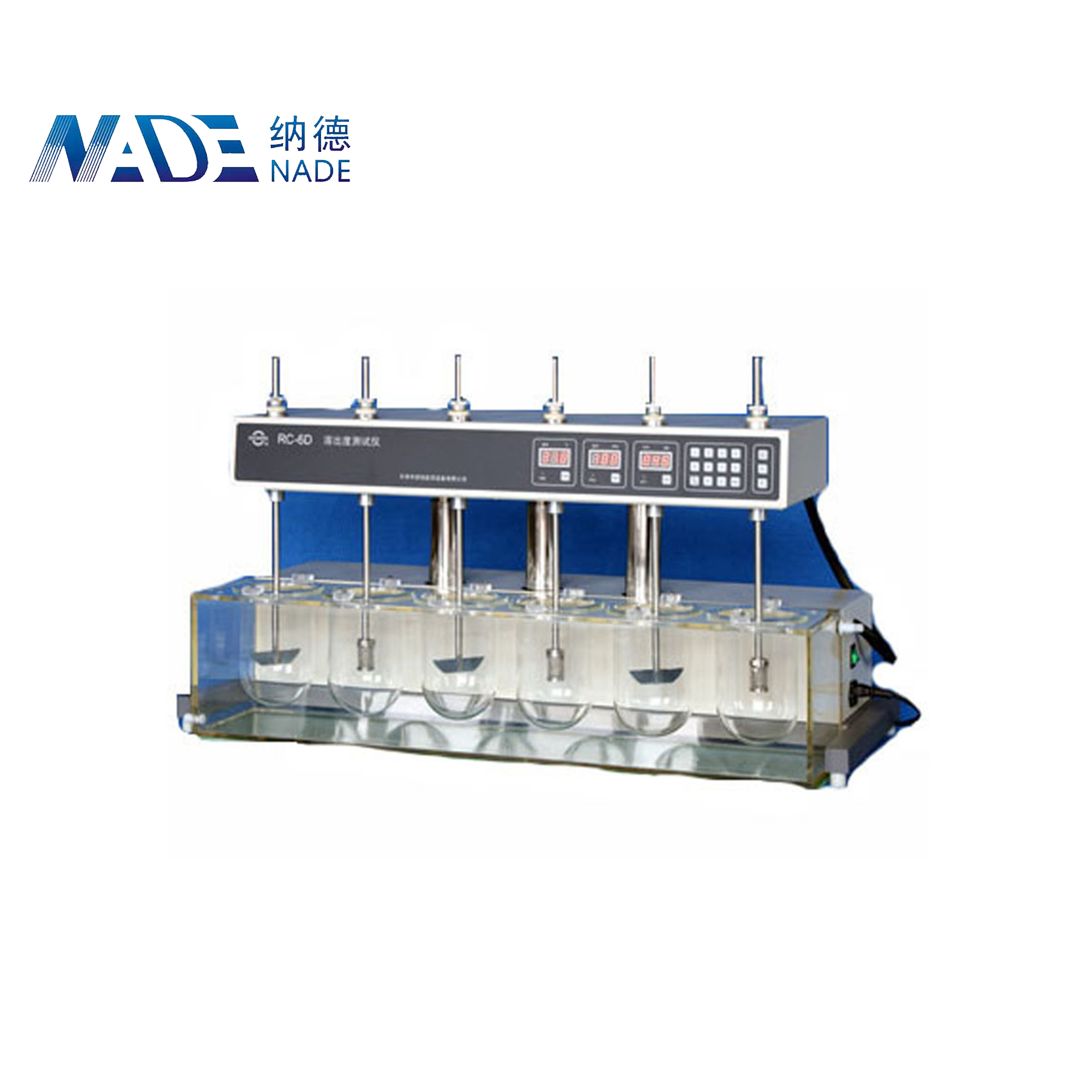 Nade Lab Testing Equipment Automatic Tablet/capsule Dissolution Tester RC-6 LED Display 6 Vessels