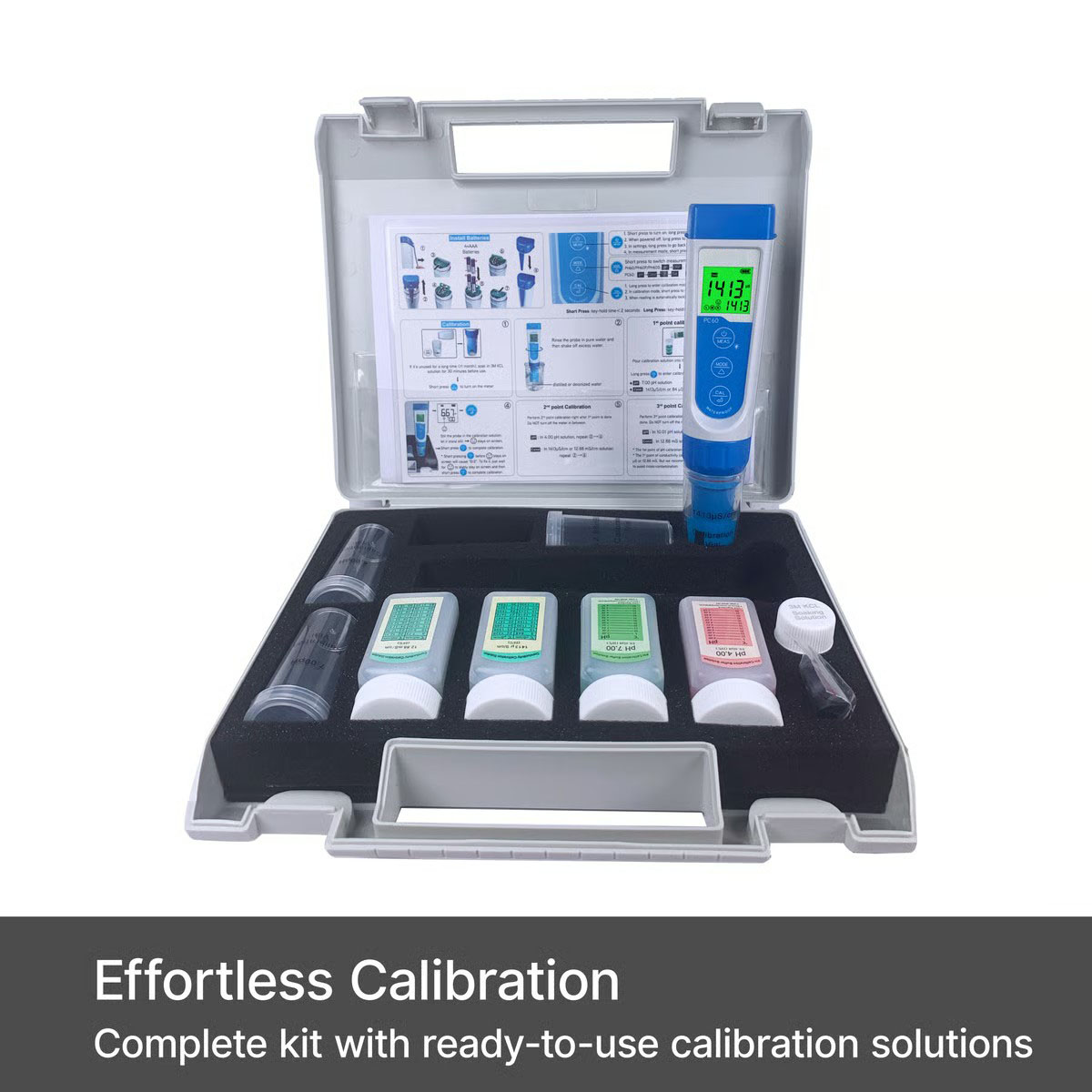 PC60 Multiparameter (pH/EC/TDS/Salinity/Temp.) Pocket Tester